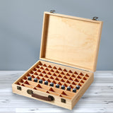 Essential Oil Storage Box Wooden 70 Slots Aromatherapy Container Organiser