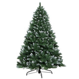 Jingle Jollys Christmas Tree 1.8M Xmas Trees Decorations Snowy Green 800 Tips