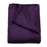 DreamZ 320GSM 220x240cm Ultra Soft Mink Blanket Warm Throw in Aubergine Colour