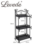 Levede Plant Stand 3 Tiers Outdoor Indoor Metal Flower Pots Rack Garden Shelf