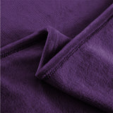 DreamZ 320GSM 220x240cm Ultra Soft Mink Blanket Warm Throw in Aubergine Colour