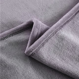 DreamZ 320GSM 220x160cm Ultra Soft Mink Blanket Warm Throw in Silver Colour