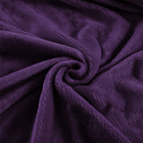 DreamZ 320GSM 220x240cm Ultra Soft Mink Blanket Warm Throw in Aubergine Colour