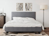 Palermo Fabric Bed Frame Grey Double